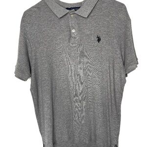 U.S. Polo Assn. Men’s Gray Polo Shirt Short Sleeve Size L